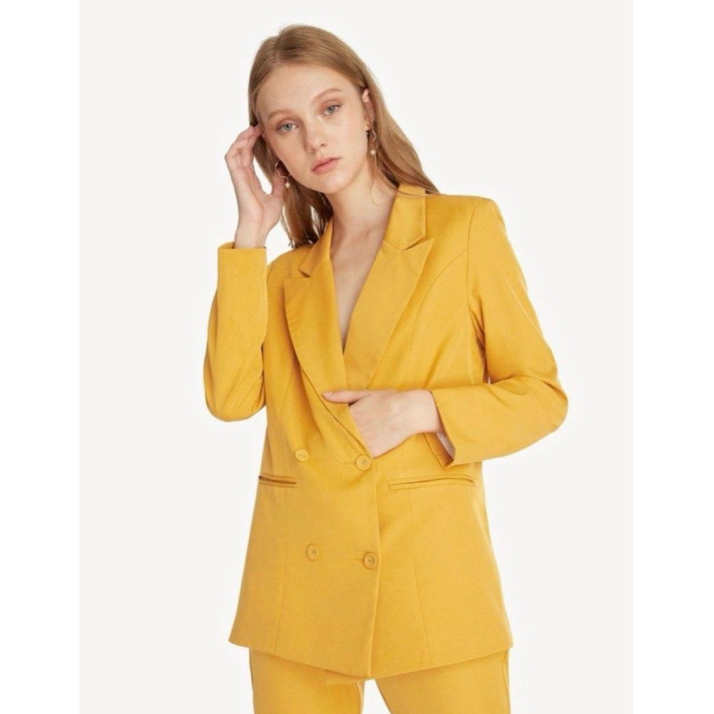 POMELO - MUSTARD BLAZER