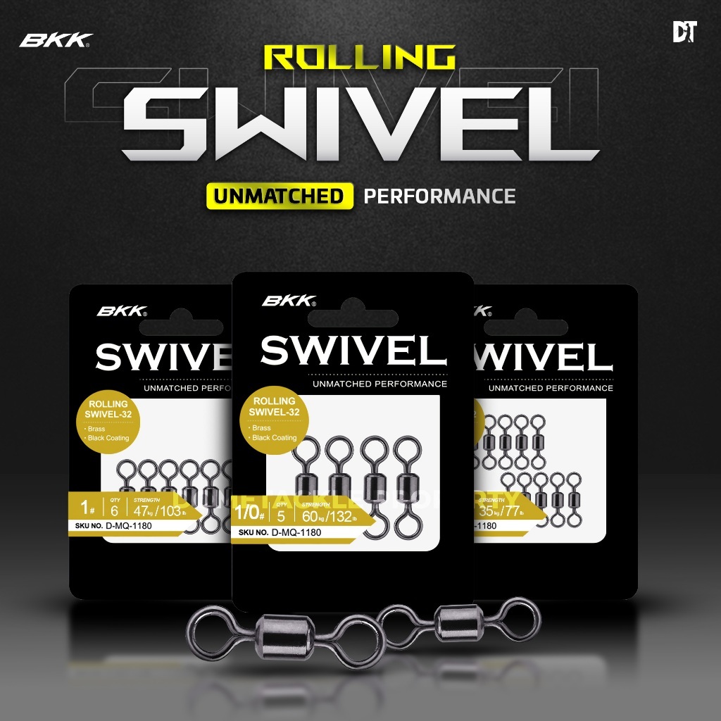 BKK Rolling Kili-Kili Rolling Swivel Pancing 1 2 1/0 2/0 Accesories Pancing