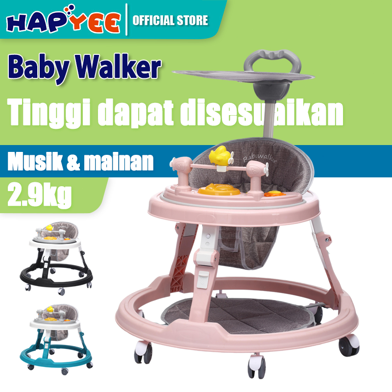 HAPYEE Baby Walker Lipat Membantu bayi Anda Belajar Berjalan