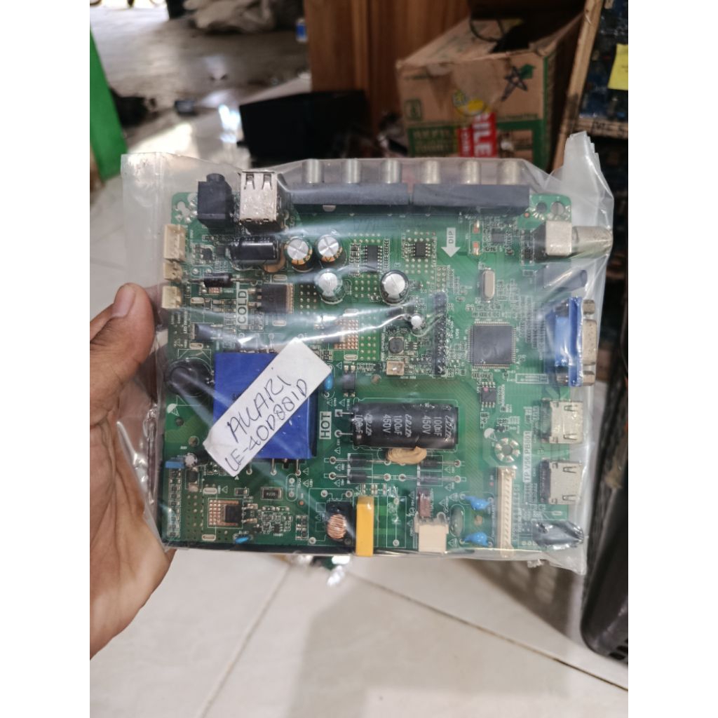 MB MOBO MAINBOARD MODULE MESIN TV AKARI LE 40D88 MB AKARI LE 40P88