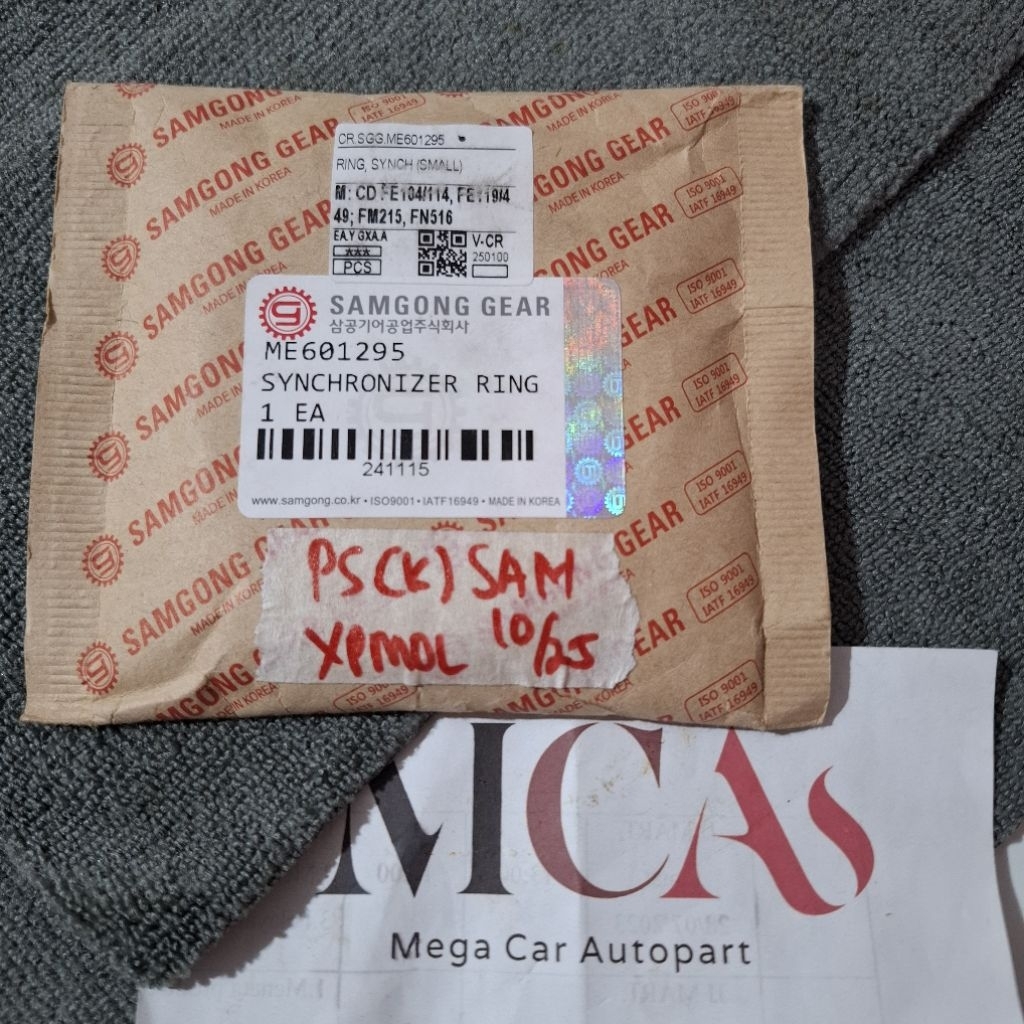 Ring Synchronizer / Ring Syncromis Only Kecil Transmisi Mitsubishi PS100 / PS120 Samgong 100% Origin