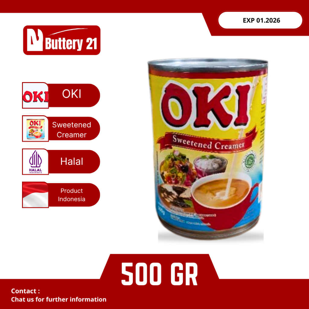 SUSU OKI SWEETENED CREAMER 500 GR/SUSU CREAMER/SUSU KALENG KRIMER