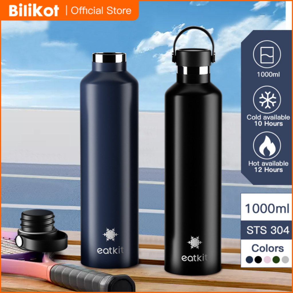 Bilikot Tumbler Stainless Steel 304 1000ml | Botol Minum Tahan Panas Dan Dingin | Thermos Cup Vacuum