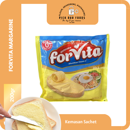 Forvita Margarine Sachet 200gr | Margarin Forvita 200gr