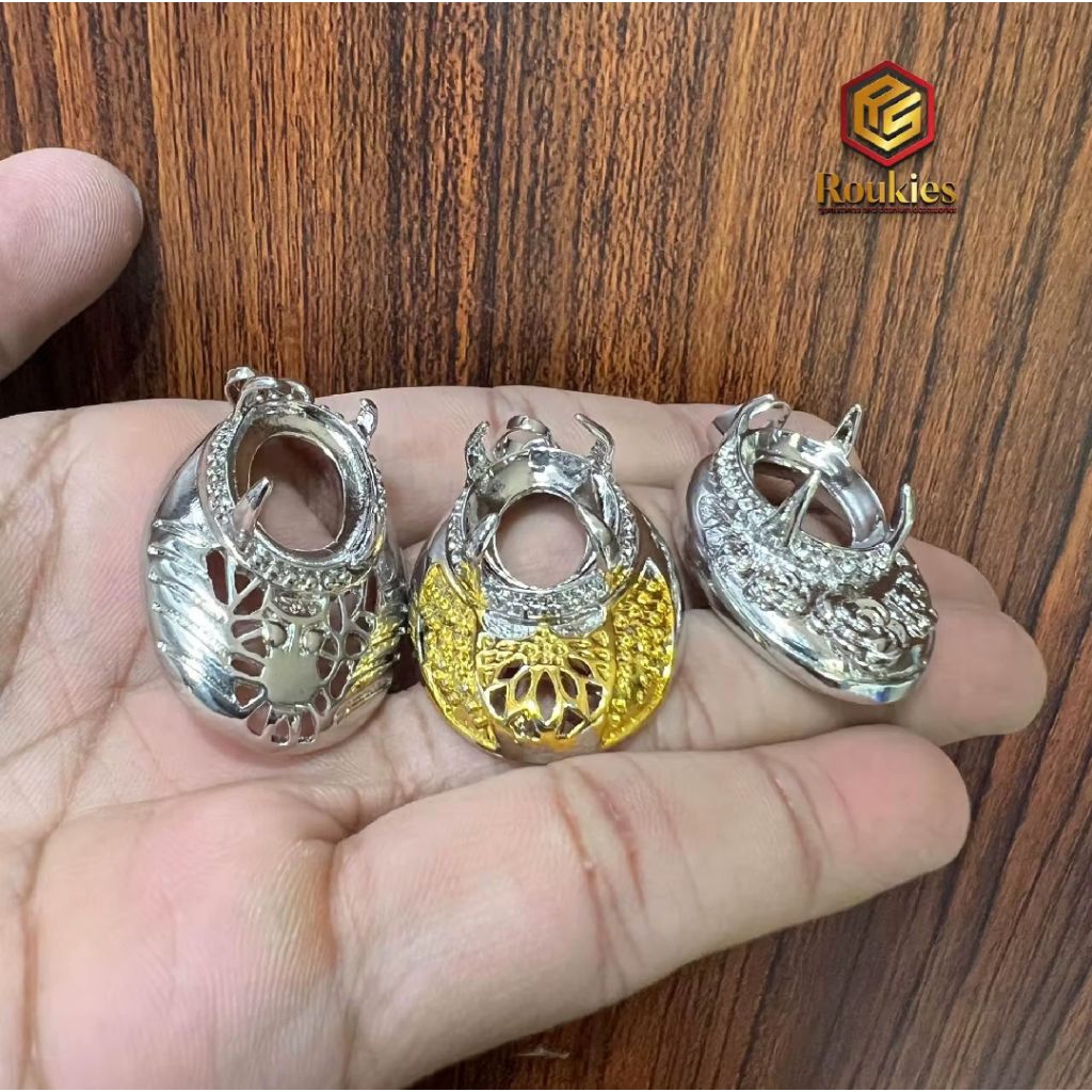 Ikatan Liontin Titanium Pria Ukuran 15x20mm