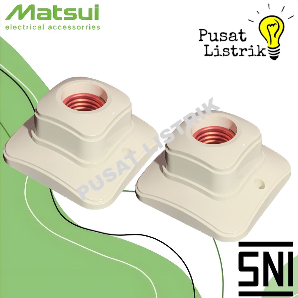 Fitting Plafon Segi 4 Oval Matsui Fitting Lampu Oval Matsui Rumah Lampu Segi 4 Oval