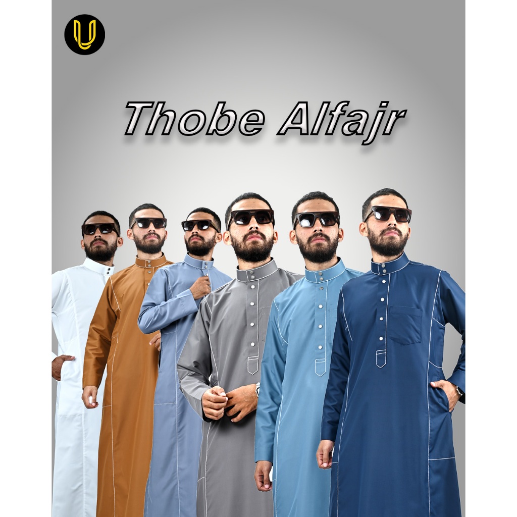Uhud Basic - Jubah Jubba Gamis Thobe Alfajr Pria Exlusive dan Premium