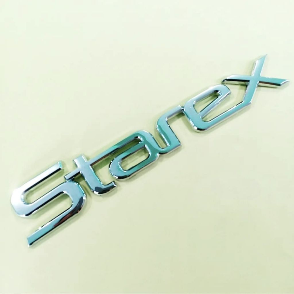 Emblem logo hyundai Starex grand starex h1 campervan ukuran original bagasi silver chrome timbul