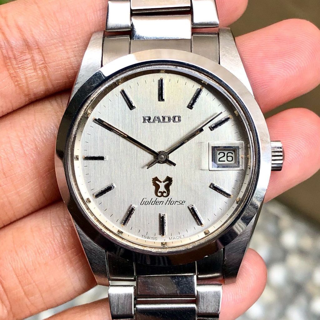 Vintage Rado Golden Horse Date