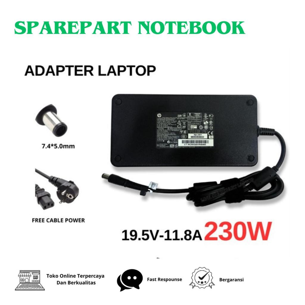 Adaptor Laptop 19.5V 11.8A 230W 7.4*5.0mm Laptop Adapter Charger Thin 608432-001 PA-1231-66HH HSTNN-