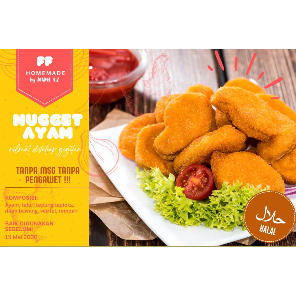 Nugget Ayam HOMEMADE non msg non pengawet