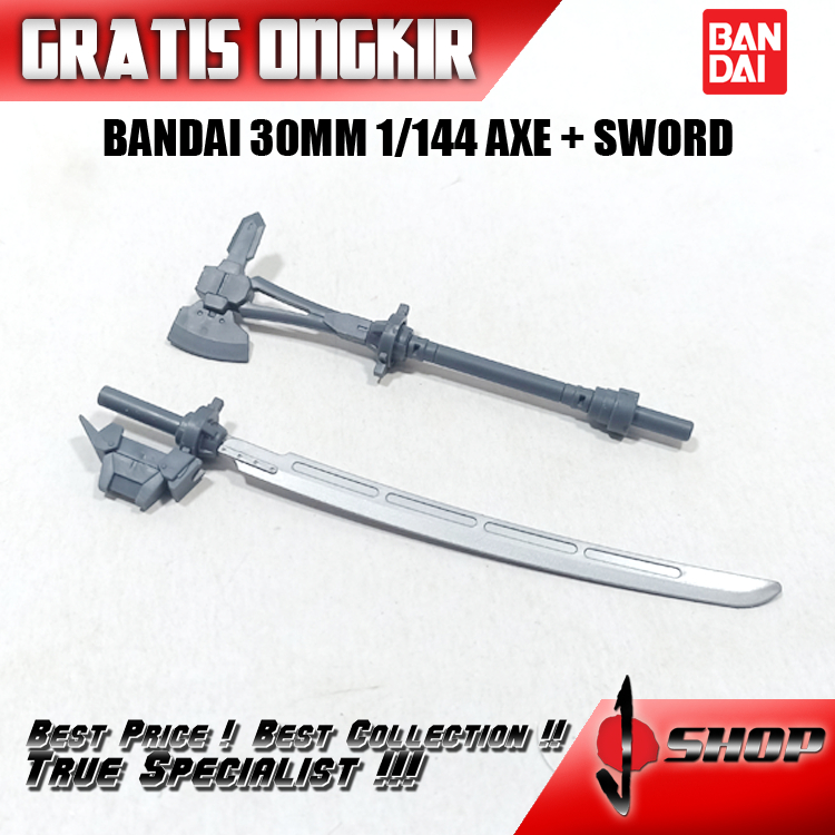 BANDAI 30MM 1/144 AXE + SWORD 30MM242
