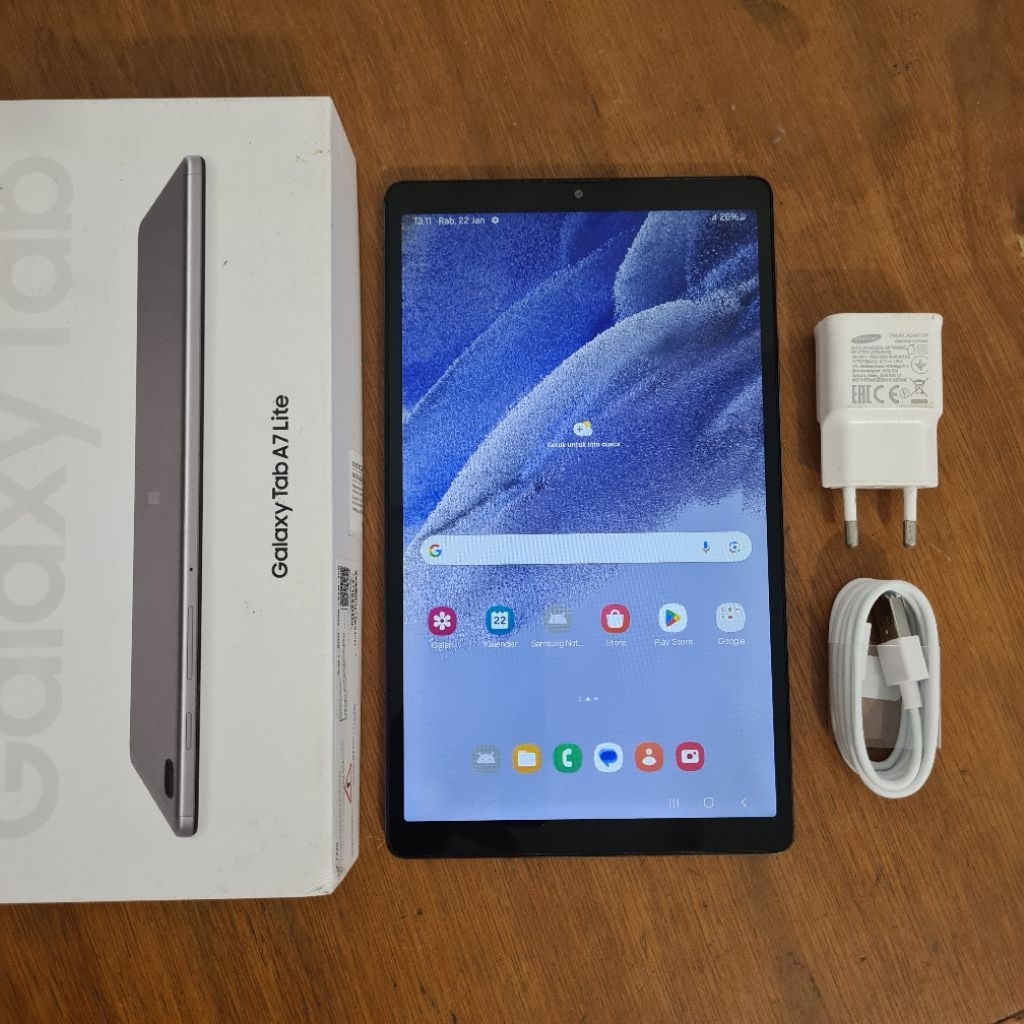 Samsung Tab A7 Lite 3/32 SM-T225 Second Lengkap Normal Siap Pakai