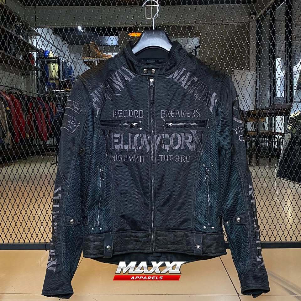 Jaket motor Yellow Corn YB 9105 & Jaket Yellow Corn Black