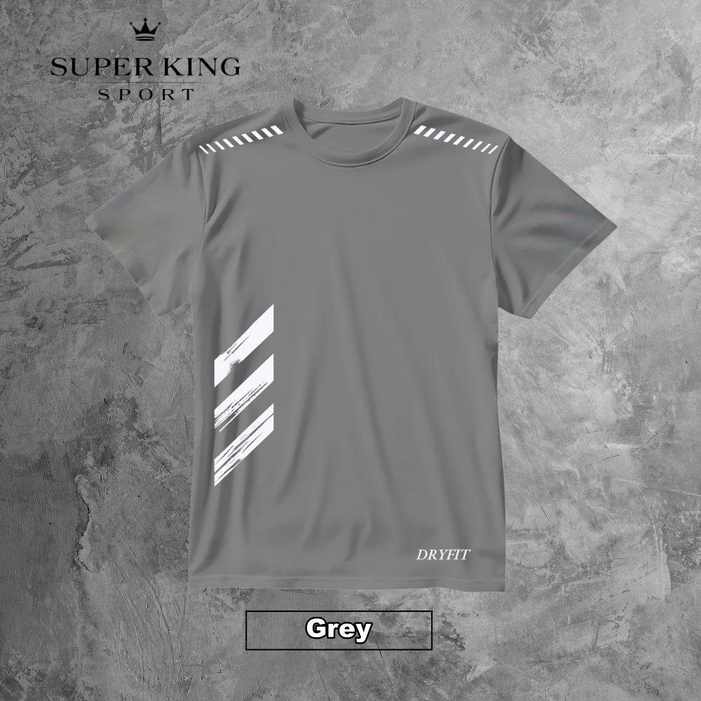 Kaos olahraga dryfit Kaos training polos Kaos sport lengan pendek Baju olahraga dryfit Kaos gym fitn