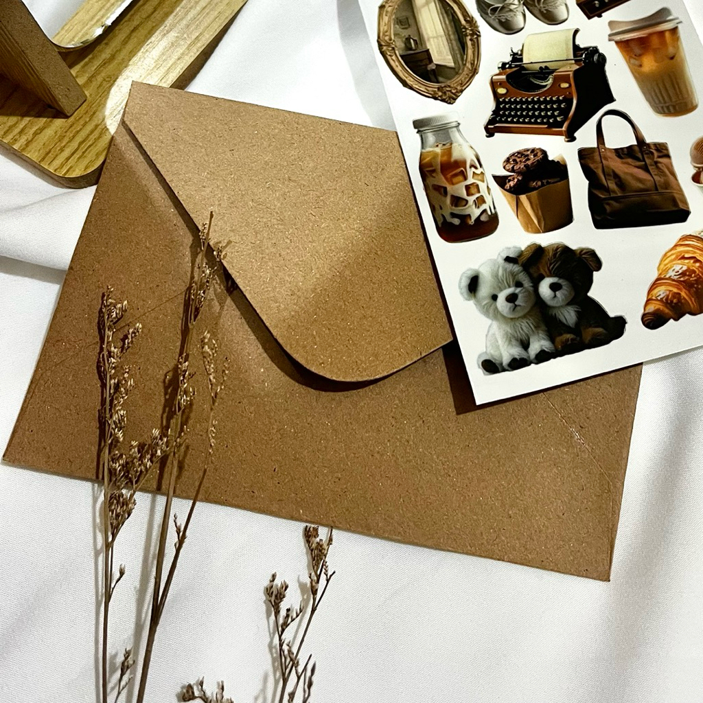 [DEAR DAYS] Amplop A6 / Amplop Kraft / Amplop Coklat / Envelope A6 / Brown Kraft Coklat