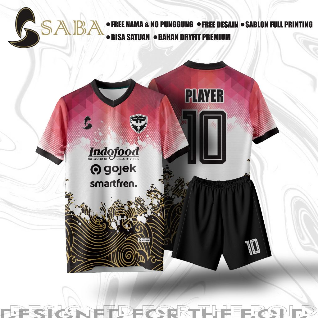 JERSEY CUSTOM FULL PRINTING KEREN MOTIF BATIK  VOLI FUTSAL SEPAK BOLA BADMINTON  SABA JERSEY