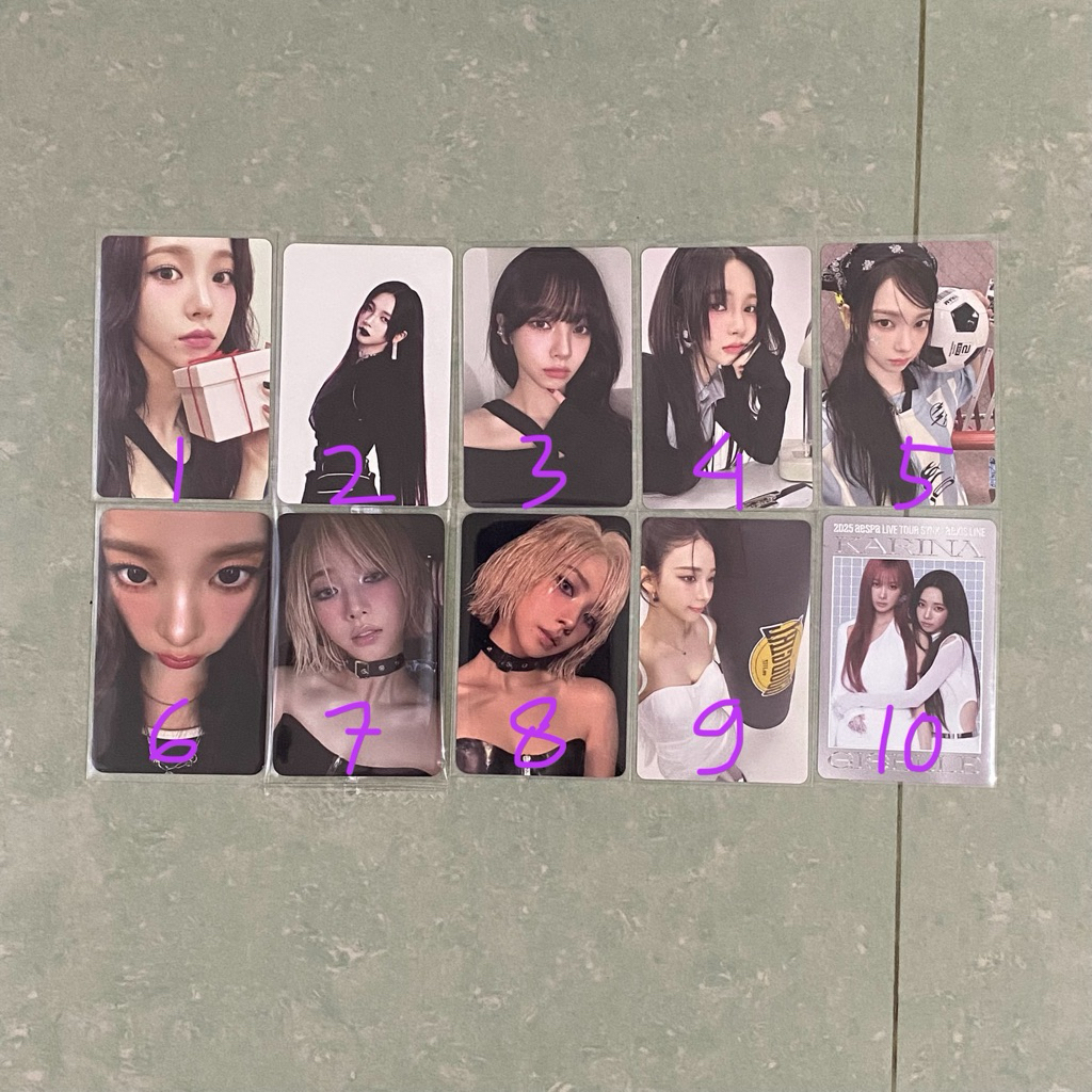 photocard pc official KARINA AESPA