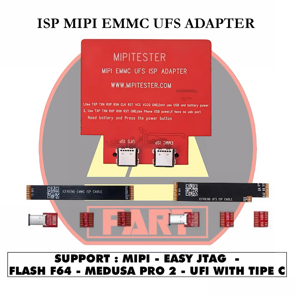 ISP MIPI EMMC / UFS ADAPTER SUPPORT MIPI EASY JTAG / FLASH64 / MEDUSA PRO 2 / UFI WITH TIPE C ( ADAP