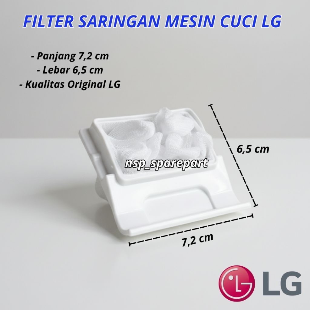 Filter Saringan Mesin Cuci LG 2 Tabung Penyaring Kotoran Air Mesin Cuci LG