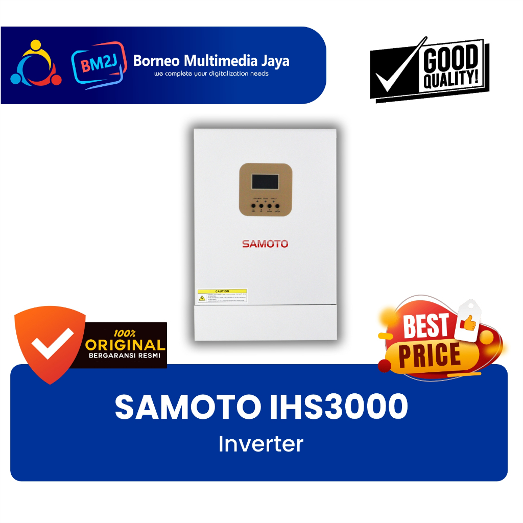 Samoto INVERTER Hybrid IHS3000/3000Watt - Hybrid Inverter Solar Panel Surya Samoto
