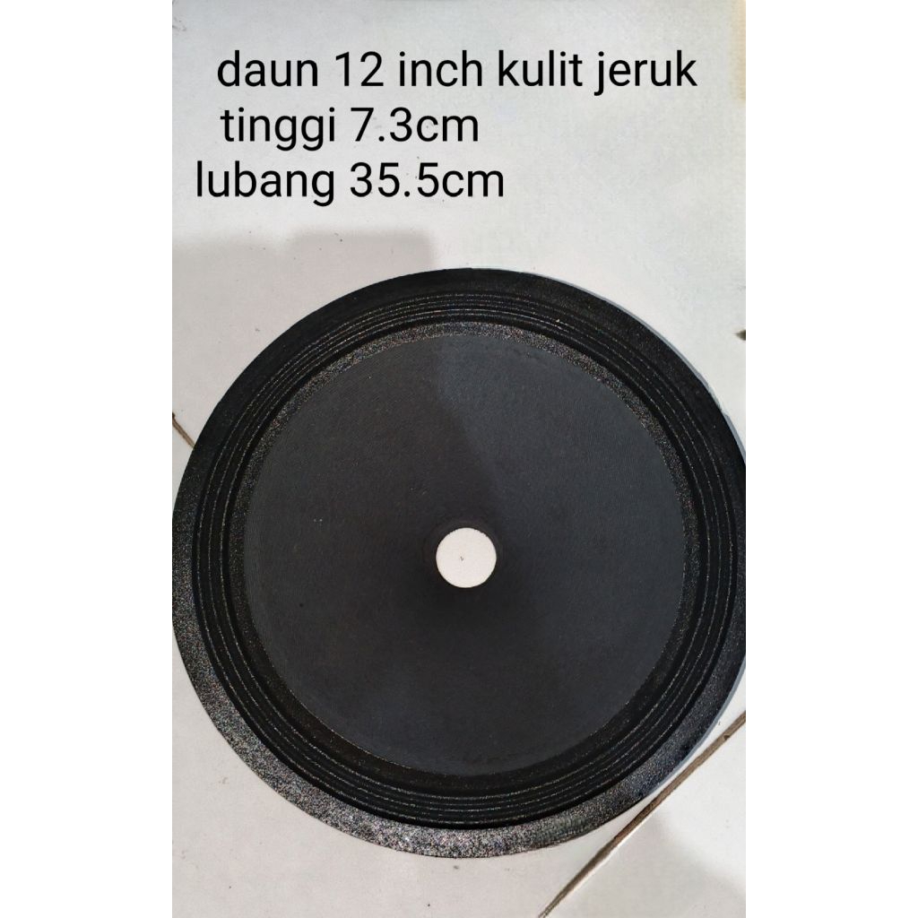 daun speaker 12 inch tebal kulit jeruk
