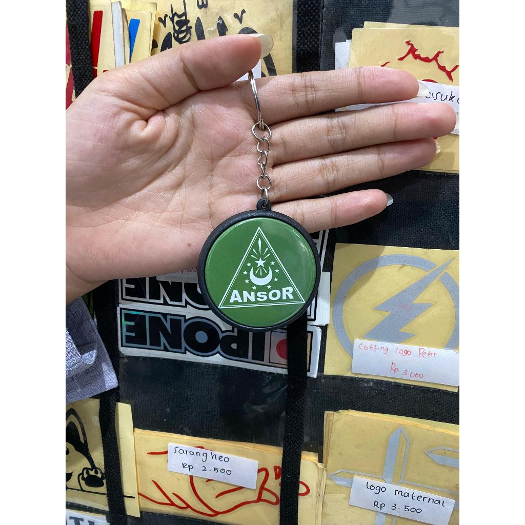 GANCI PIN ANSOR/GANCI ANSOR HIJAU/GANTUNGAN KUNCI LOGO ANSOR