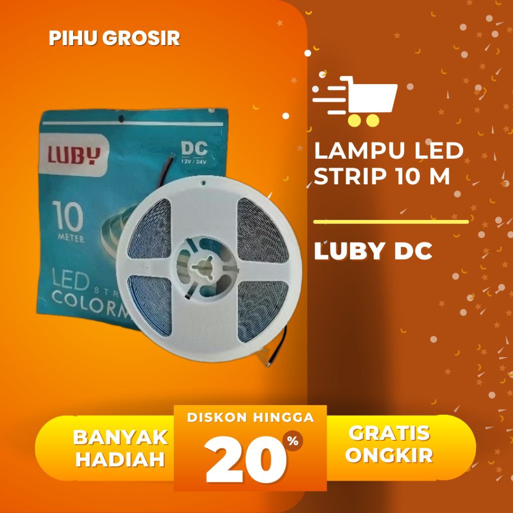 luby lampu LED strip 10 meter