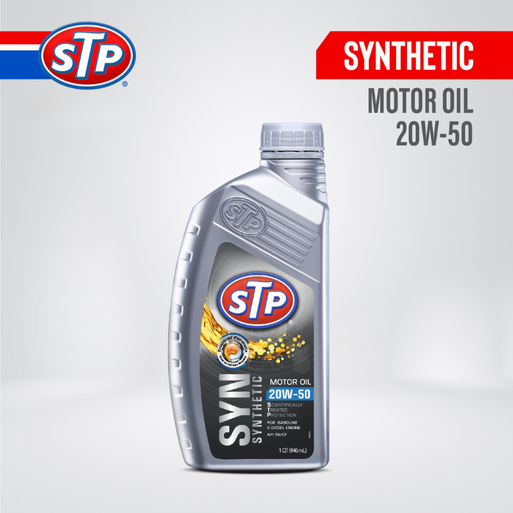 STP - Synthetic Motor Oil 20W-50 946 mL Oli Mobil Mesin Matic Manual Sintetik
