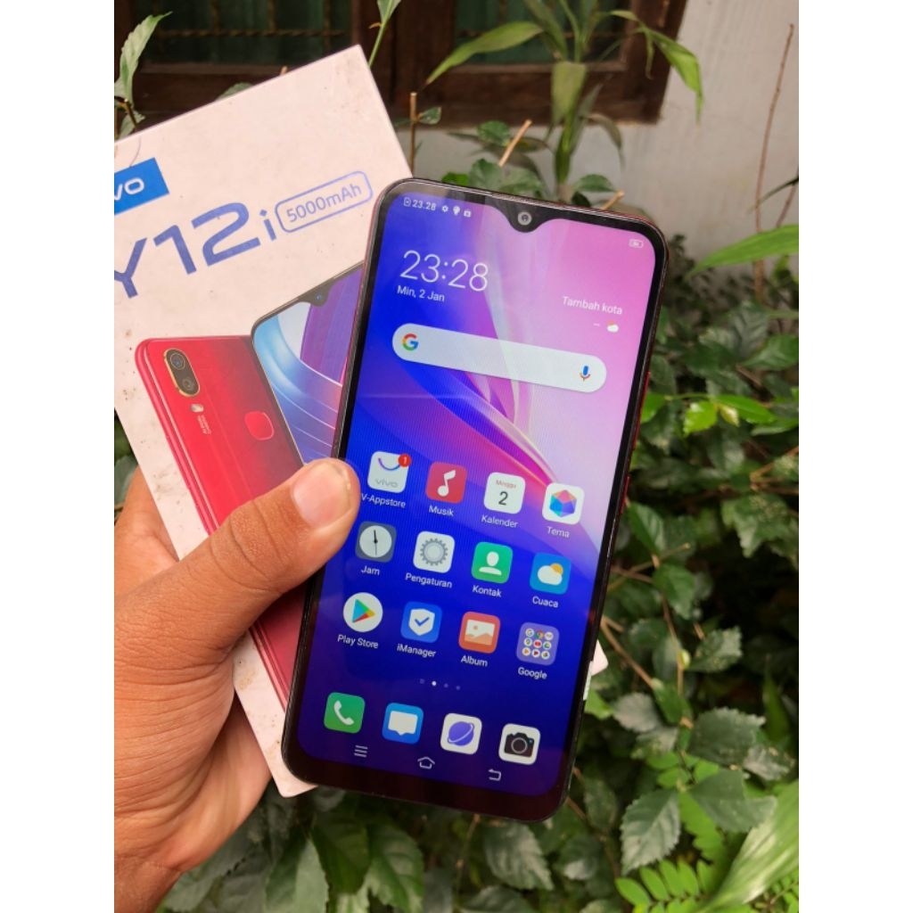 VivoY12I RAM 3/32 HP Second Berkualitas Kondisi normal siap Pakai