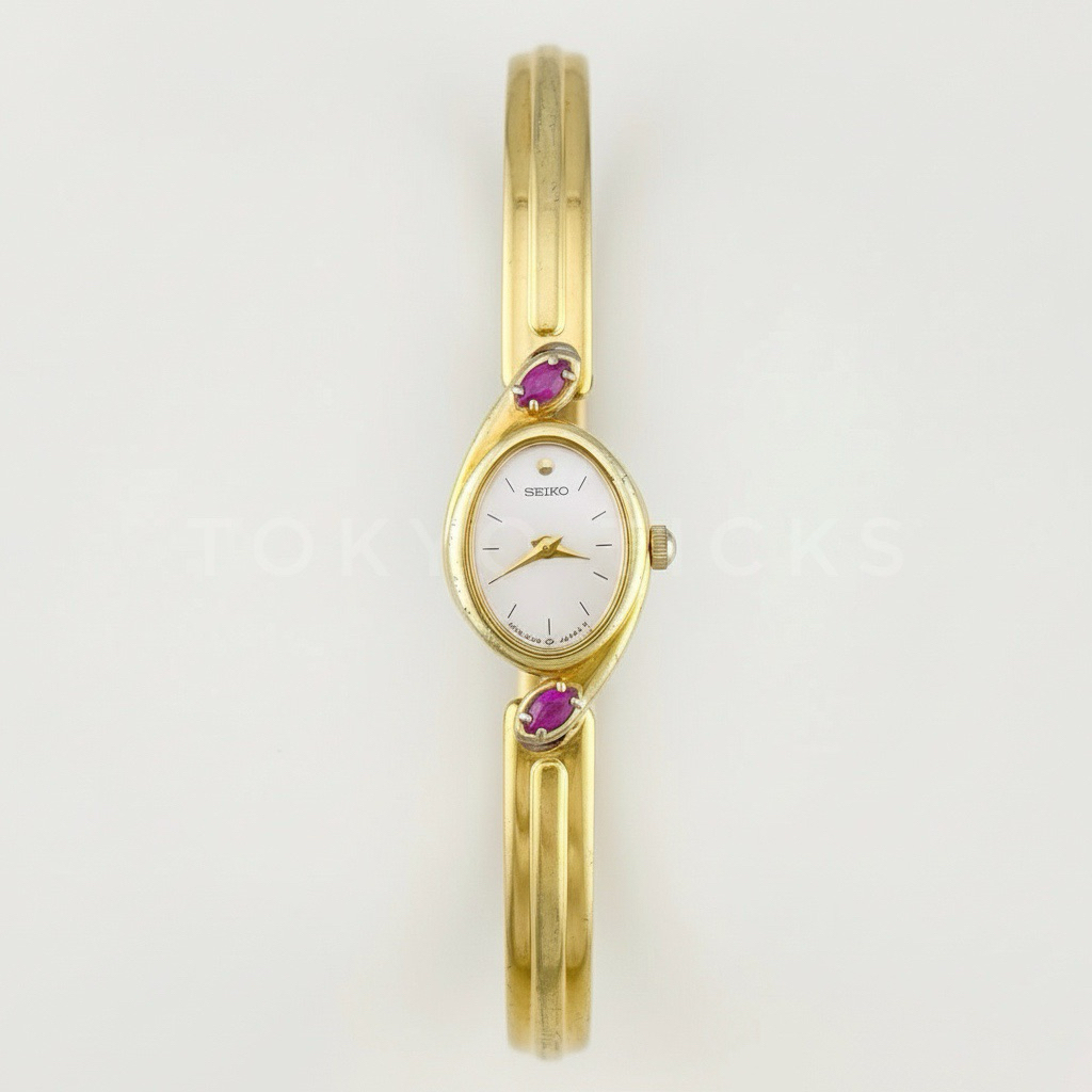 SEIKO Bangle Ruby Stones Watch