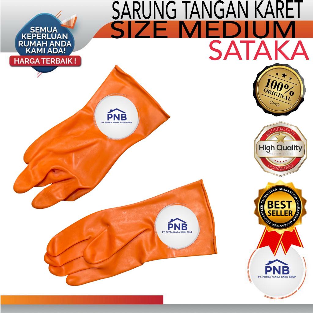 Sataka Industrial Rubber Gloves / Sarung Tangan Karet Latex