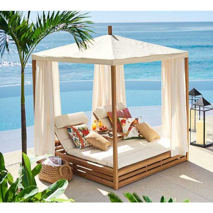 GAZEBO PARGOLA TAMAN KAYU MAHONI | GTAZEBO KAYU MINIMALIS 4x4 METER