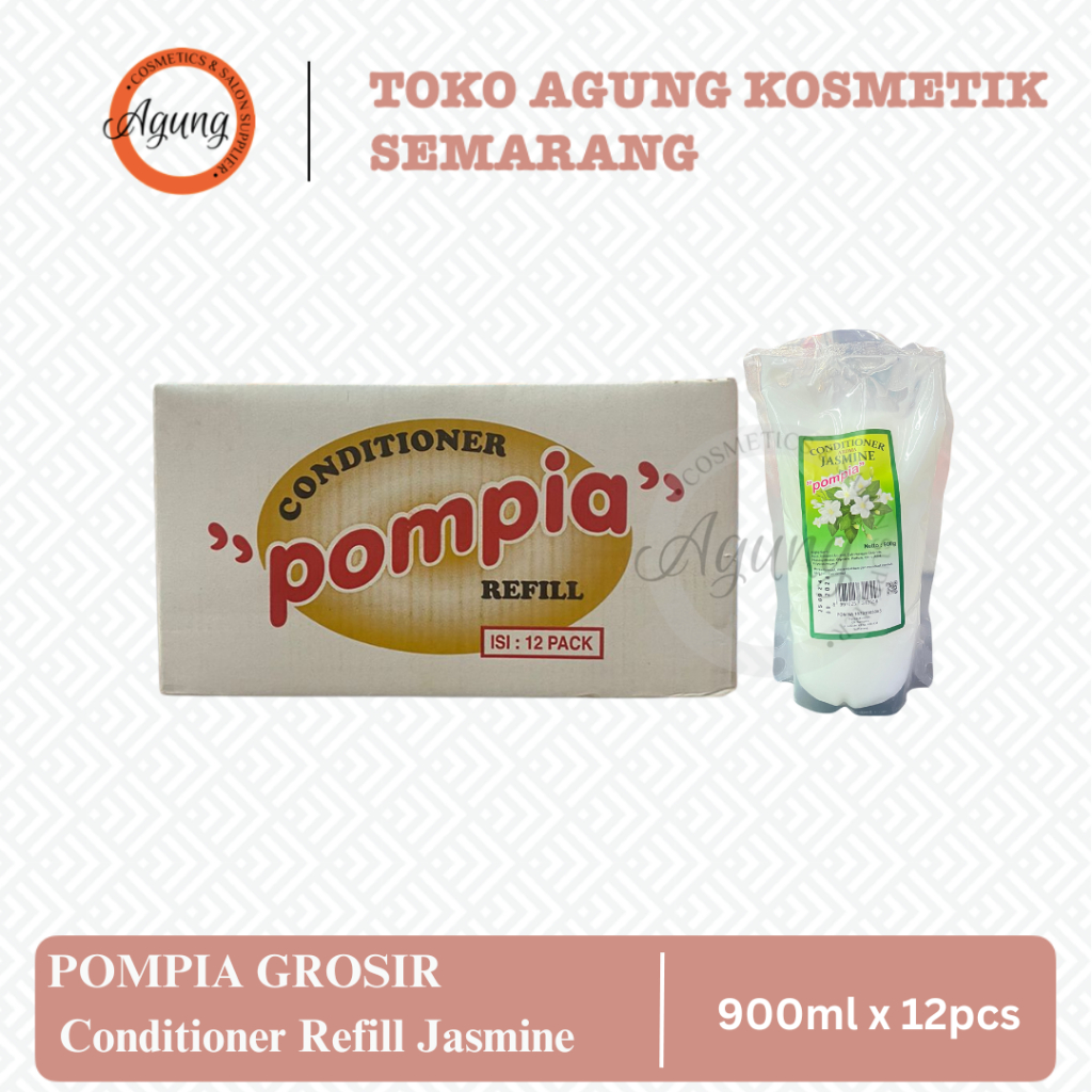 AGUNGSMG - POMPIA GROSIR Conditioner Refill Jasmine 900ml x 12pcs