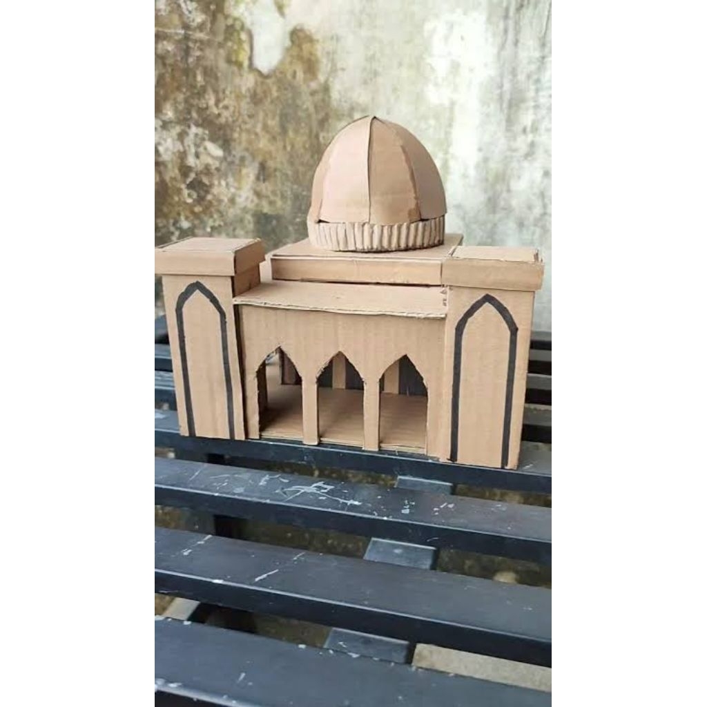 ready cod miniatur masjid kardus