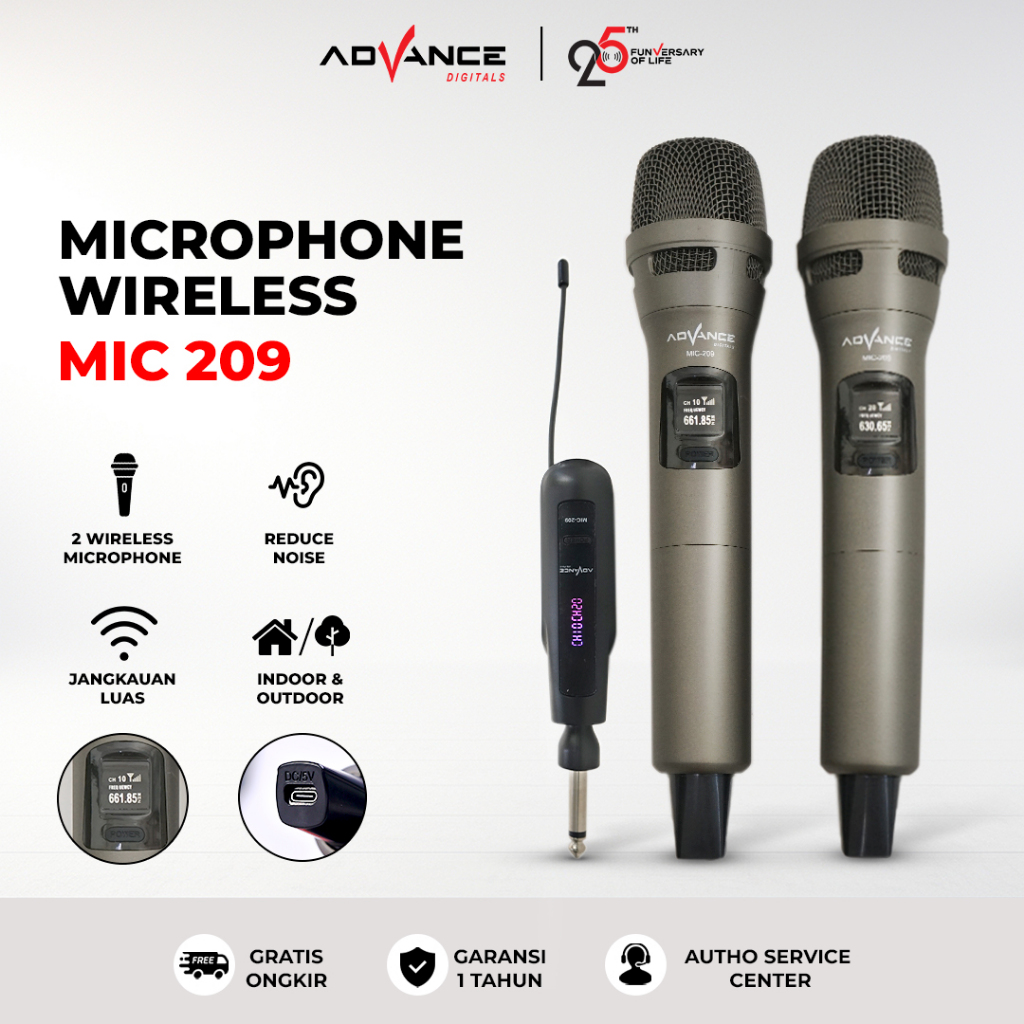Advance Digitals – Professional Wireless Microphone MIC-209