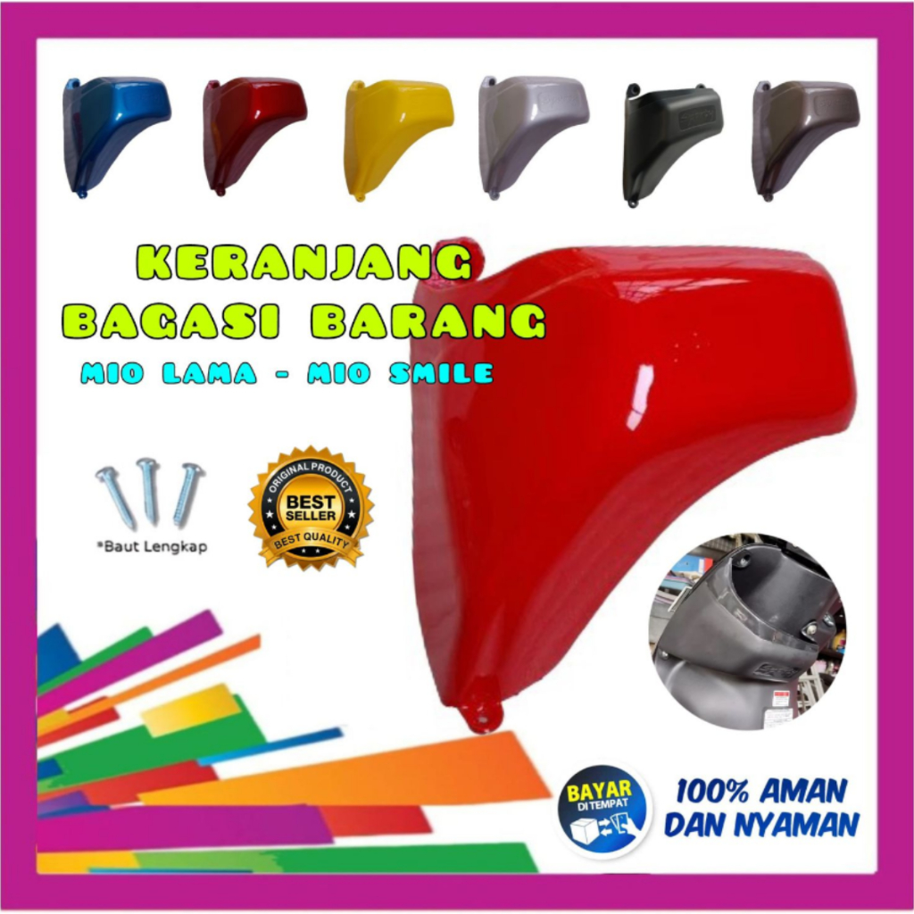 Keranjang Bagasi Samping Mio Sporty Lama – Variasi Keranjang Mio Lama 2009 Kebawah Warna Lengkap