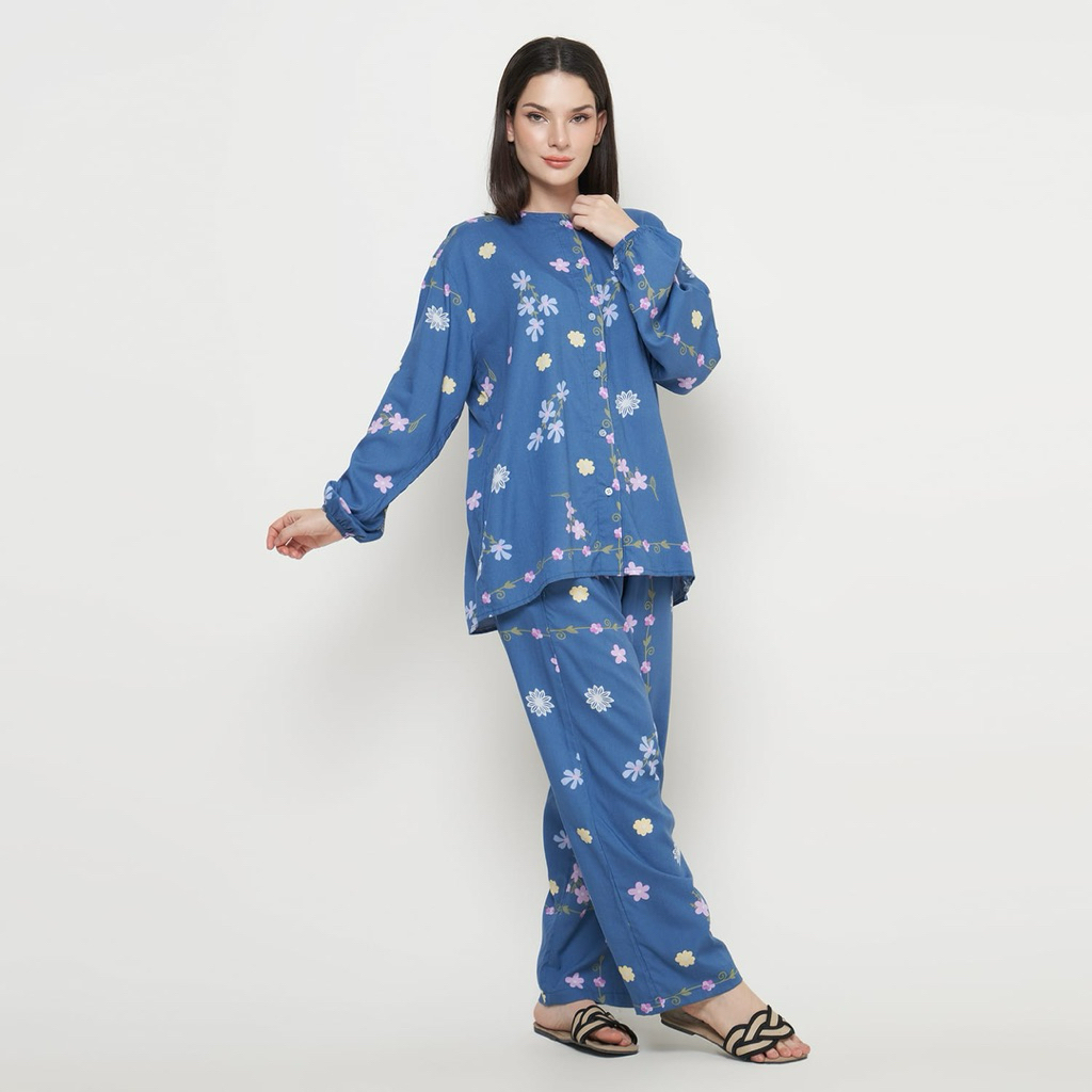 NADINE SET Oneset Kekinian Lengan Panjang Celana Panjang