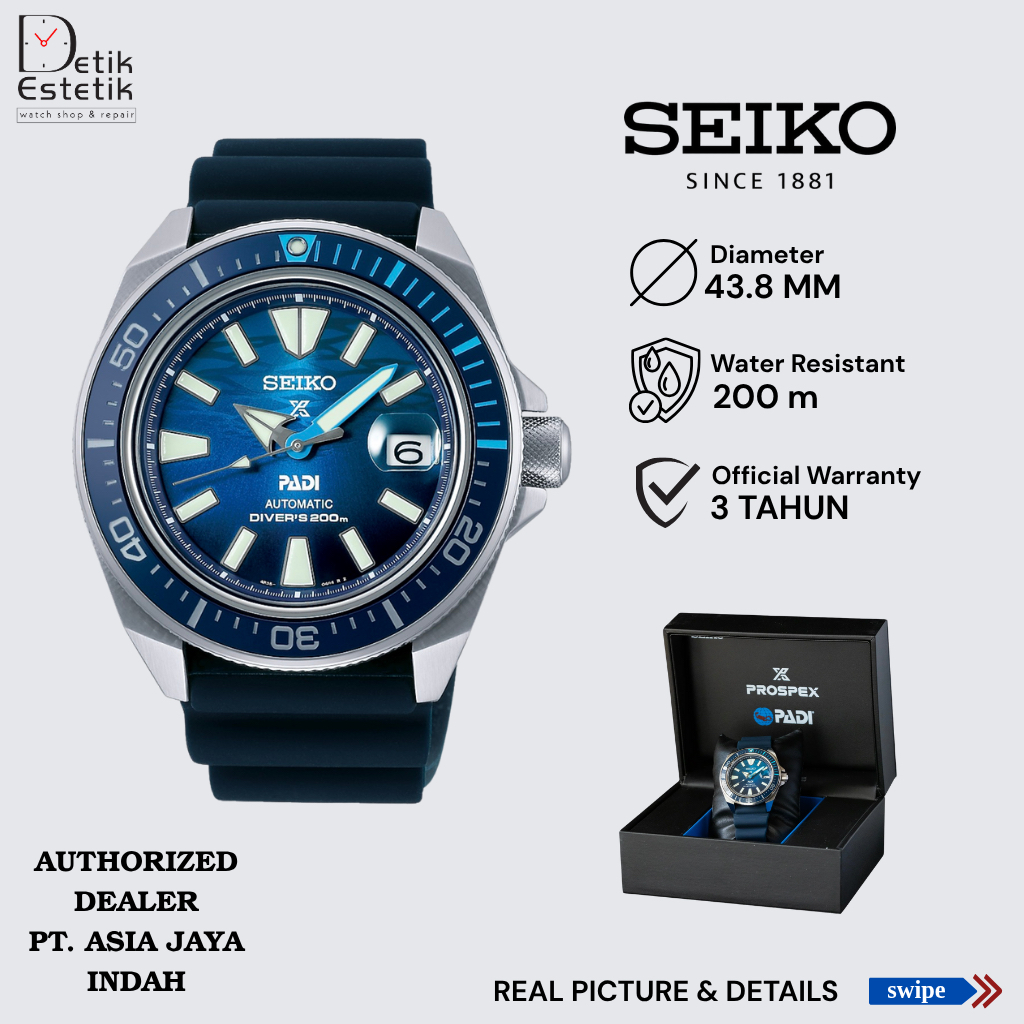 Seiko Prospex SRPJ93K1 King Samurai PADI Great Blue Dial Original