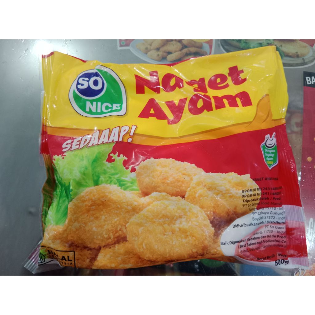 nugget ayam SO NICE 500 gr