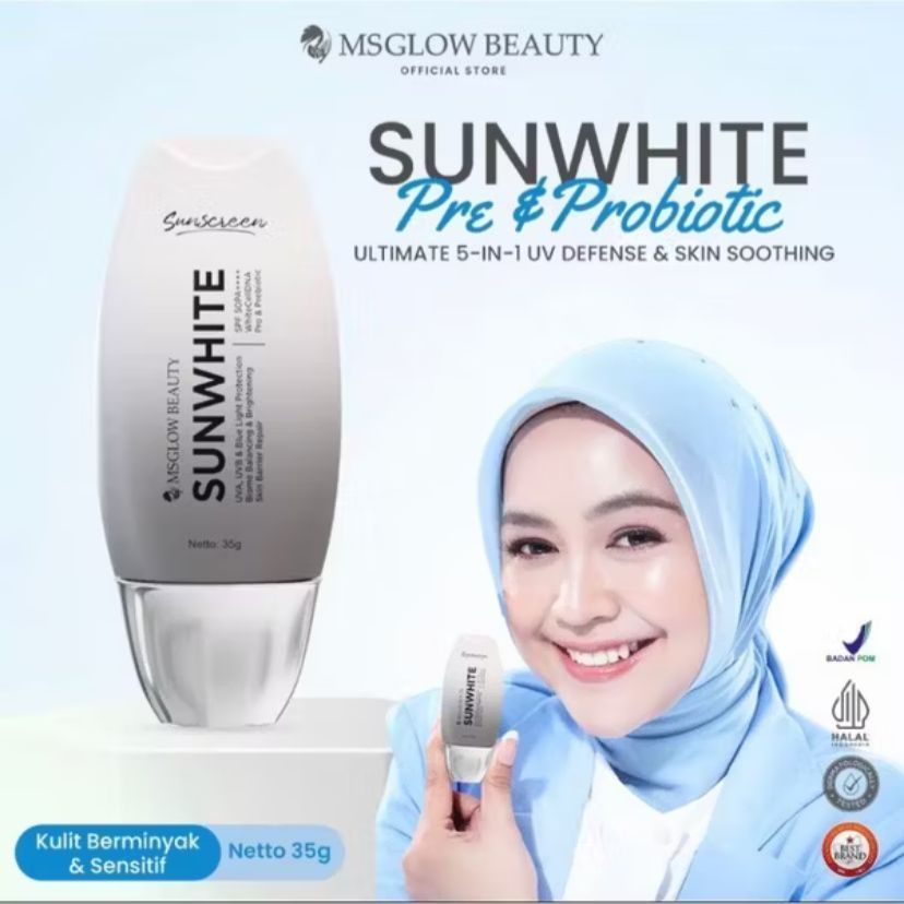 MS GLOW - SUNWHITE SPF 50 Probiotic Daily Sunscreen