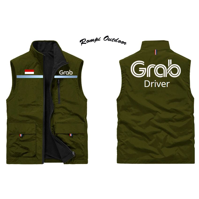 Rompi Grab Original | Jaket Grab Driver