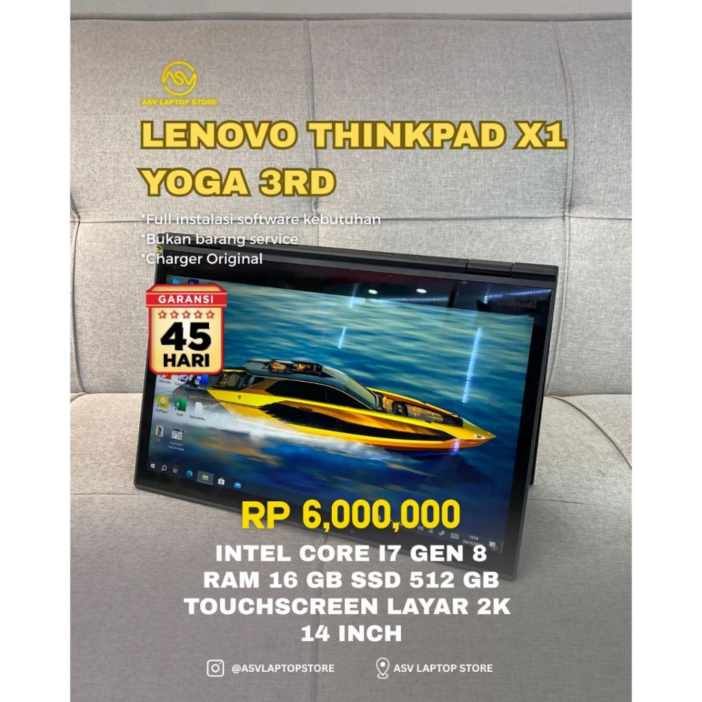 LENOVO THINKPAD X1 YOGA 3RD CORE i5 i7 RAM 16 SSD 512GB LAPTOP ULTRABOOK TOUCHSCREEN 2 IN 1 TABLET M