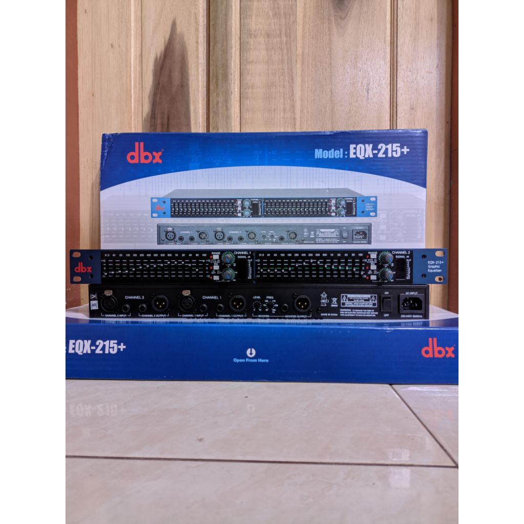 EQUALIZER DBX EQX 215 + SUBWOOFER / EQX215 + SUB NEW GRADE A++