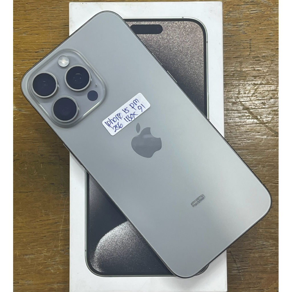 Hp Second iPhone 15 Pro Max 256GB Fullset