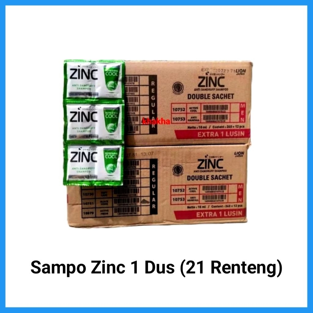 Sampo Zinc Sachet 1 Dus 21 Renteng MURAH RANDOM