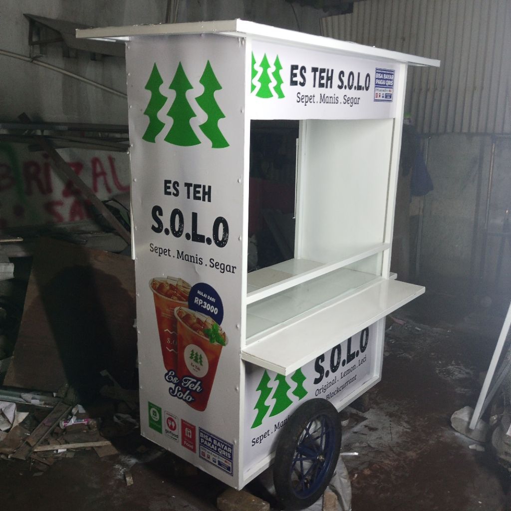 gerobak es teh solo , es teh solo gerobak, booth teh