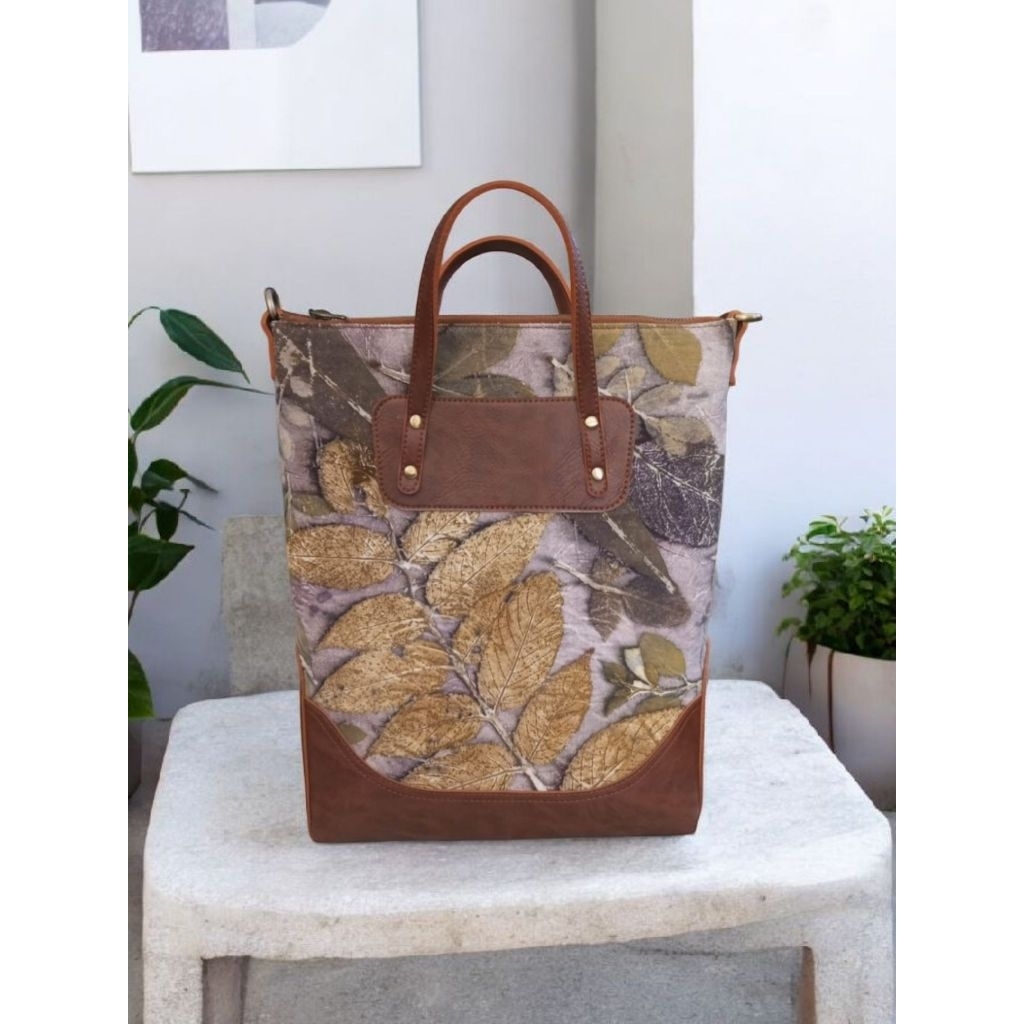 Tas Ecoprint mix kanvas