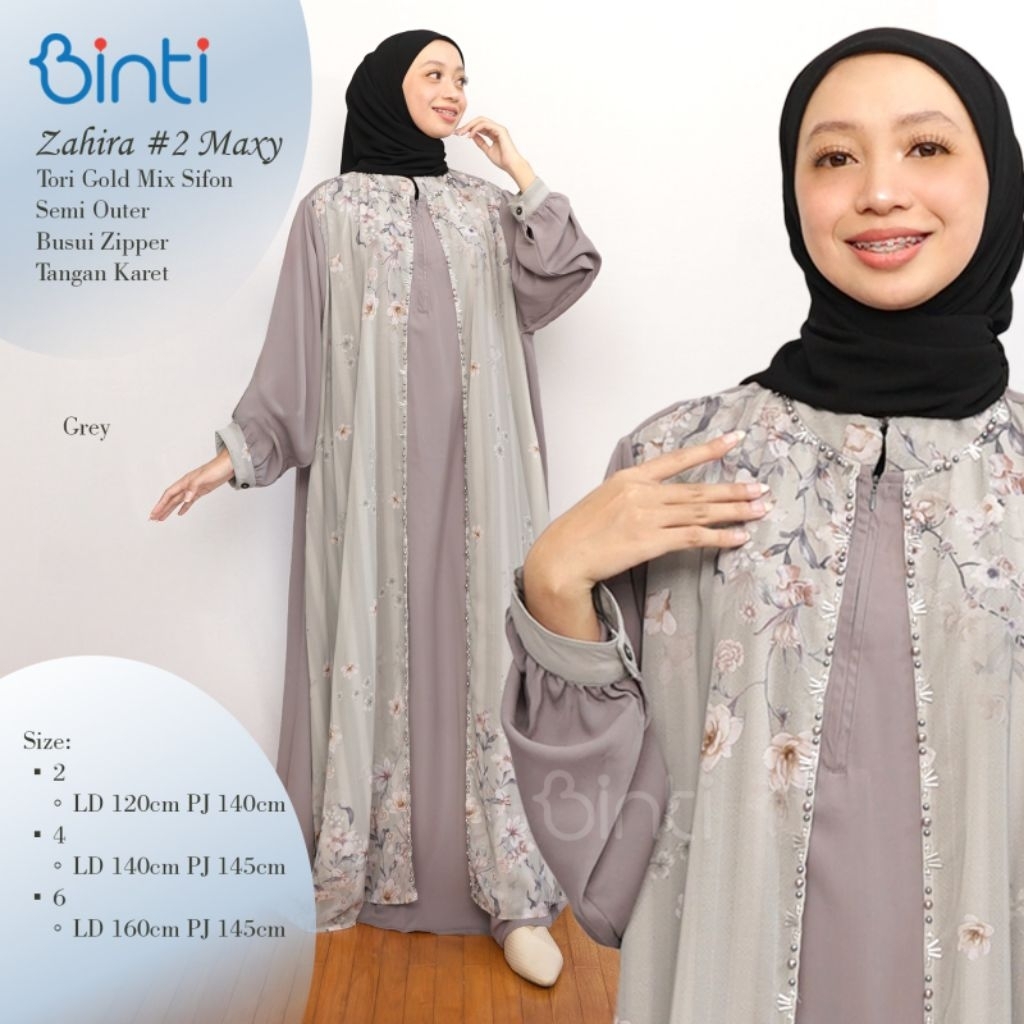 ZAHIRA DRESS JUMBO LD 120 140 160 XL-XXXXXXL BAHAN TORI GOLD MIX SIFON BY BINTI GAMIS JUMBO TERBARU 