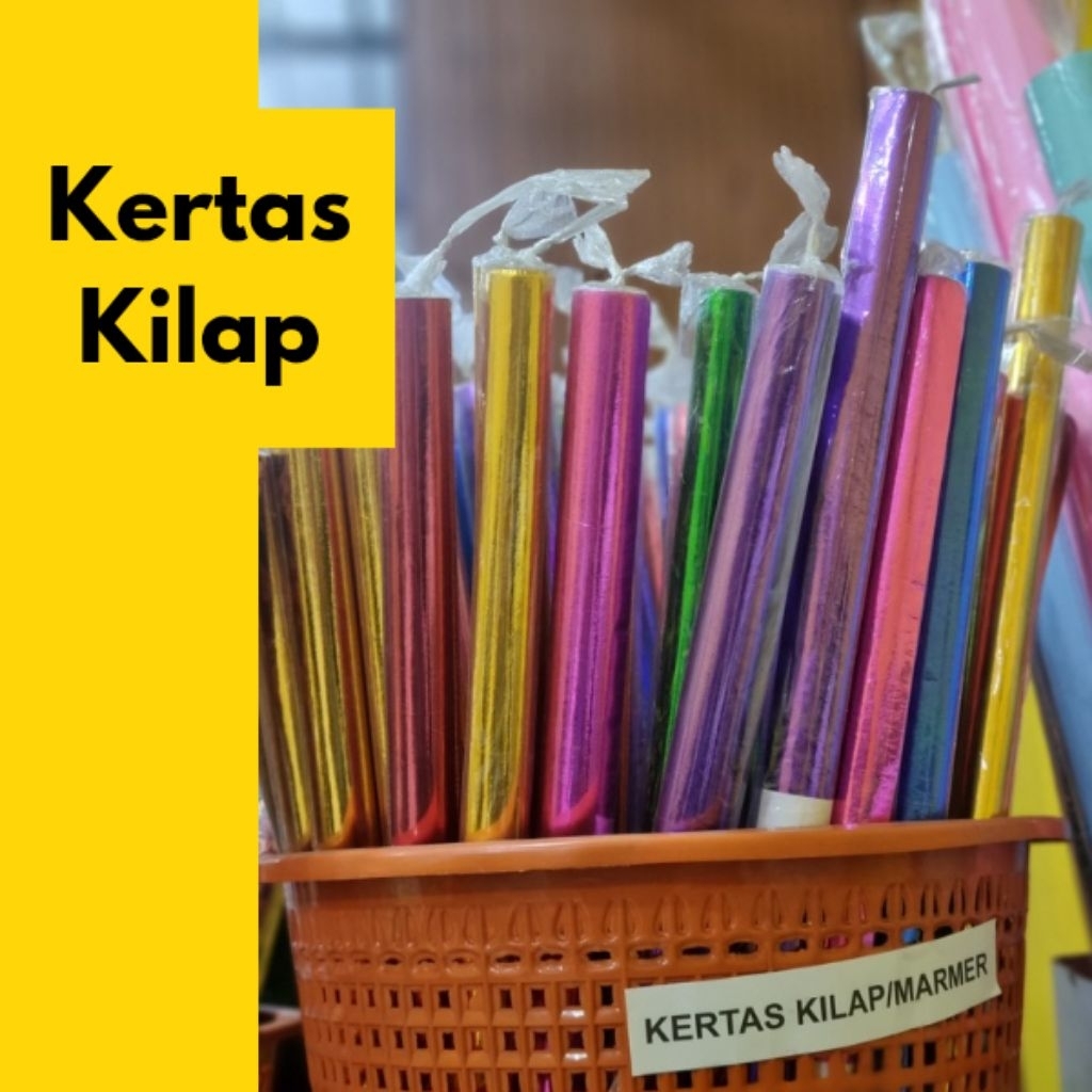 kertas kilap - kertas metalik - sampul warna
